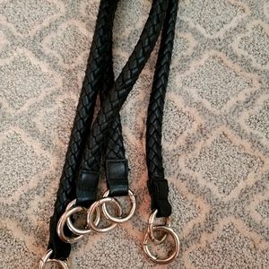 Miche braided rope leather straps w/extra rings